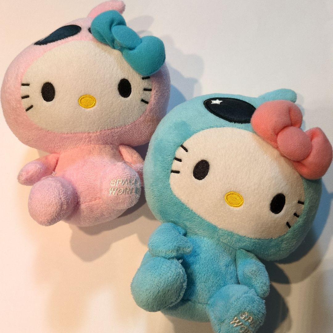 スペースワールドとハローキティ　コラボぬいぐるみセット