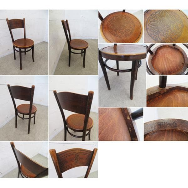 ロイズアンティークス■ミヒャエルトーネット■ベントウッドチェア■曲木■エンボス■