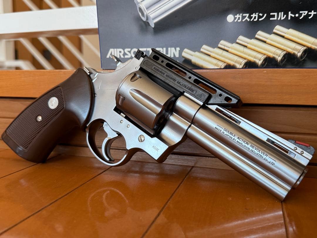 マルシン コルト アナコンダ マウントベース付き シルバー ガスガン リボルバー