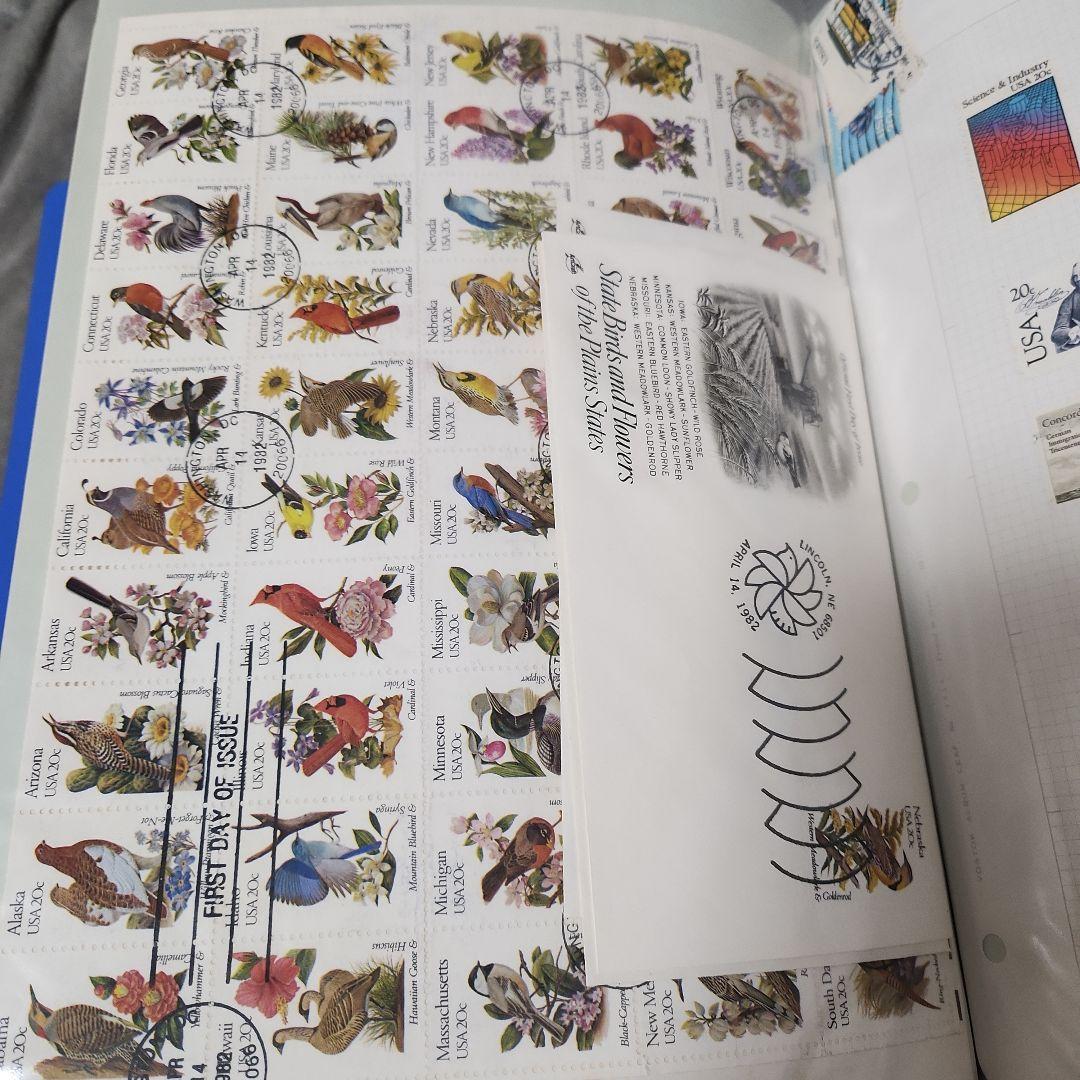 ポンジさん、アメリカ　使用済み切手8冊と二冊追加