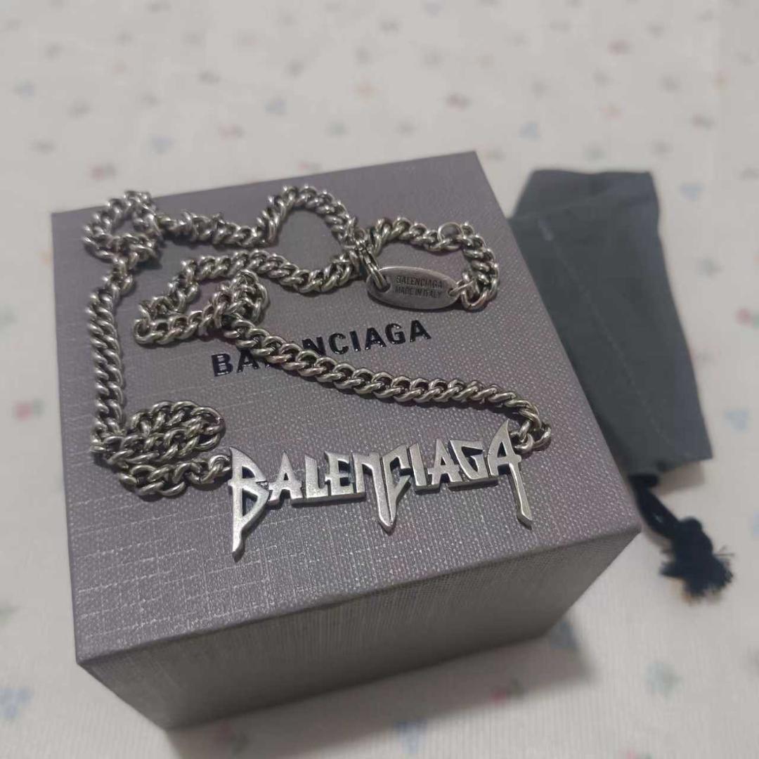 BALENCIAGA バレンシアガ チェーンネックレス メタル