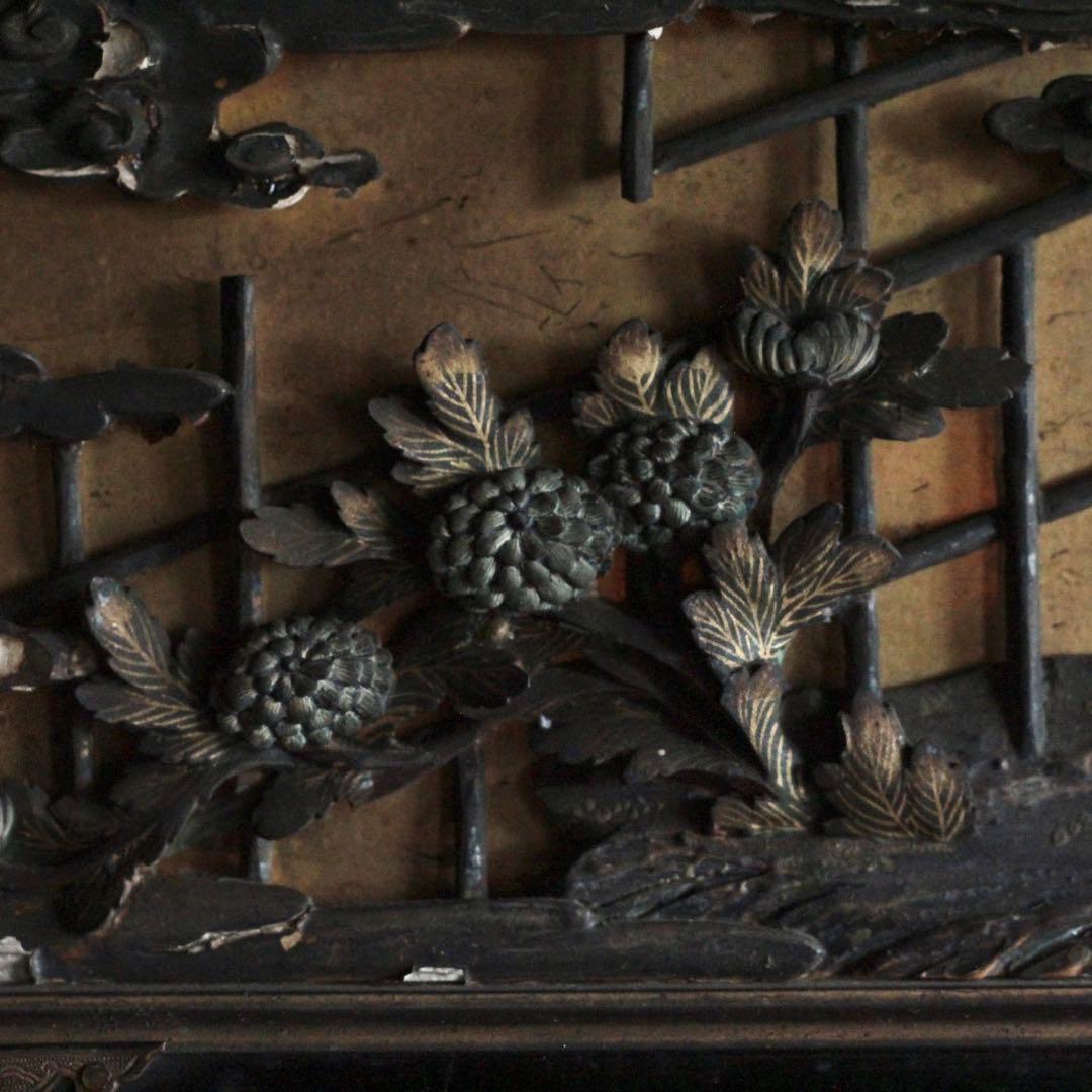 細密工芸 木彫 袋戸？ 芝山蒔絵 古美術 古道具 アンティーク