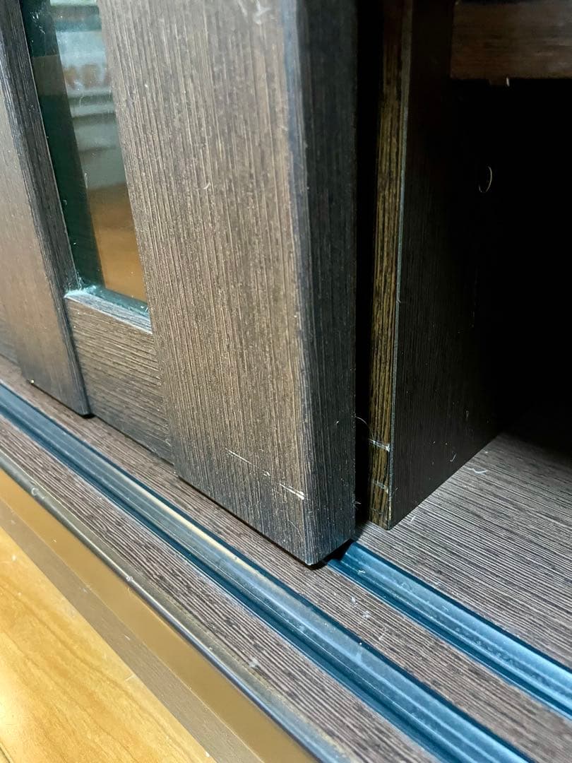 と*ん様 木製テレビボード ダークブラウン