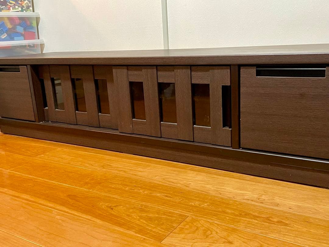 と*ん様 木製テレビボード ダークブラウン