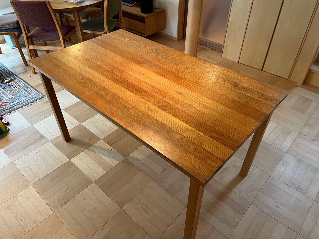 【もっち】無印良品 MUJI オーク材ダイニングテーブル【廃盤品】