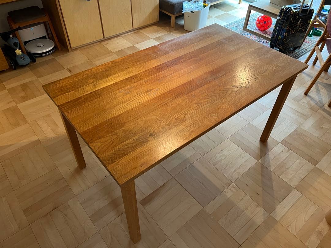【もっち】無印良品 MUJI オーク材ダイニングテーブル【廃盤品】