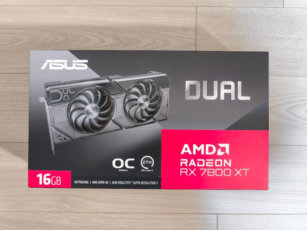 グラフィックボード・グラボ・ビデオカード ASUS Dual Radeon RX7800XT OC 16GB
