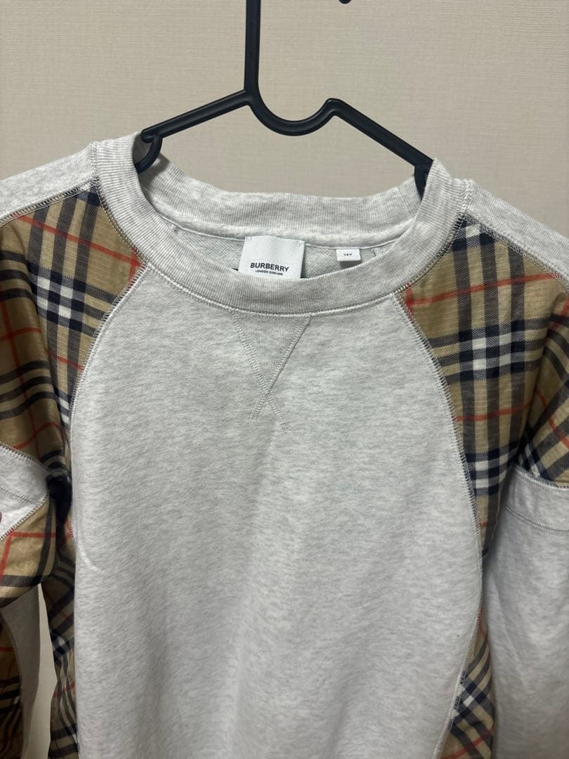 バーバリー BURBERRY 近年 スウェット ワンピノバチェック　大人もOK