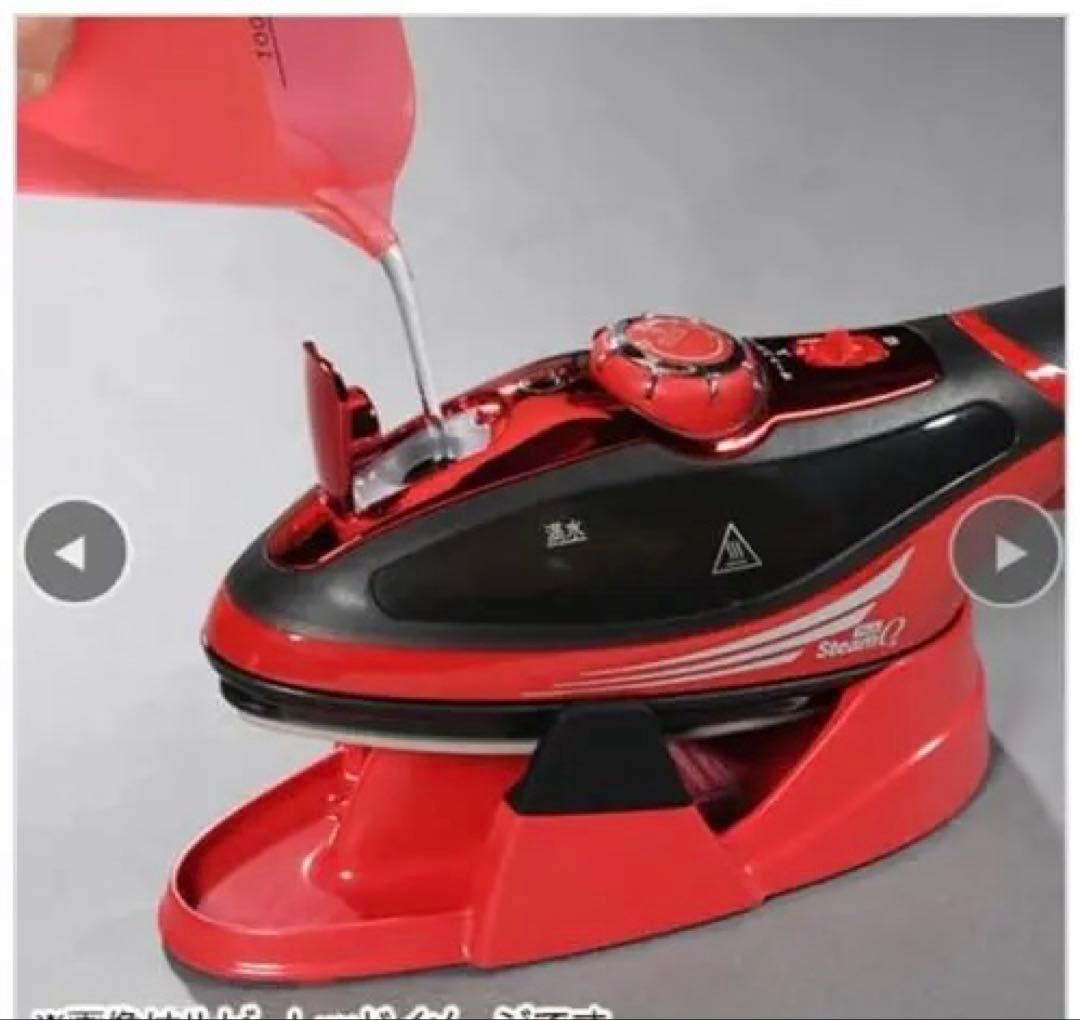 Steam Q スチームアイロン 赤 新品未使用