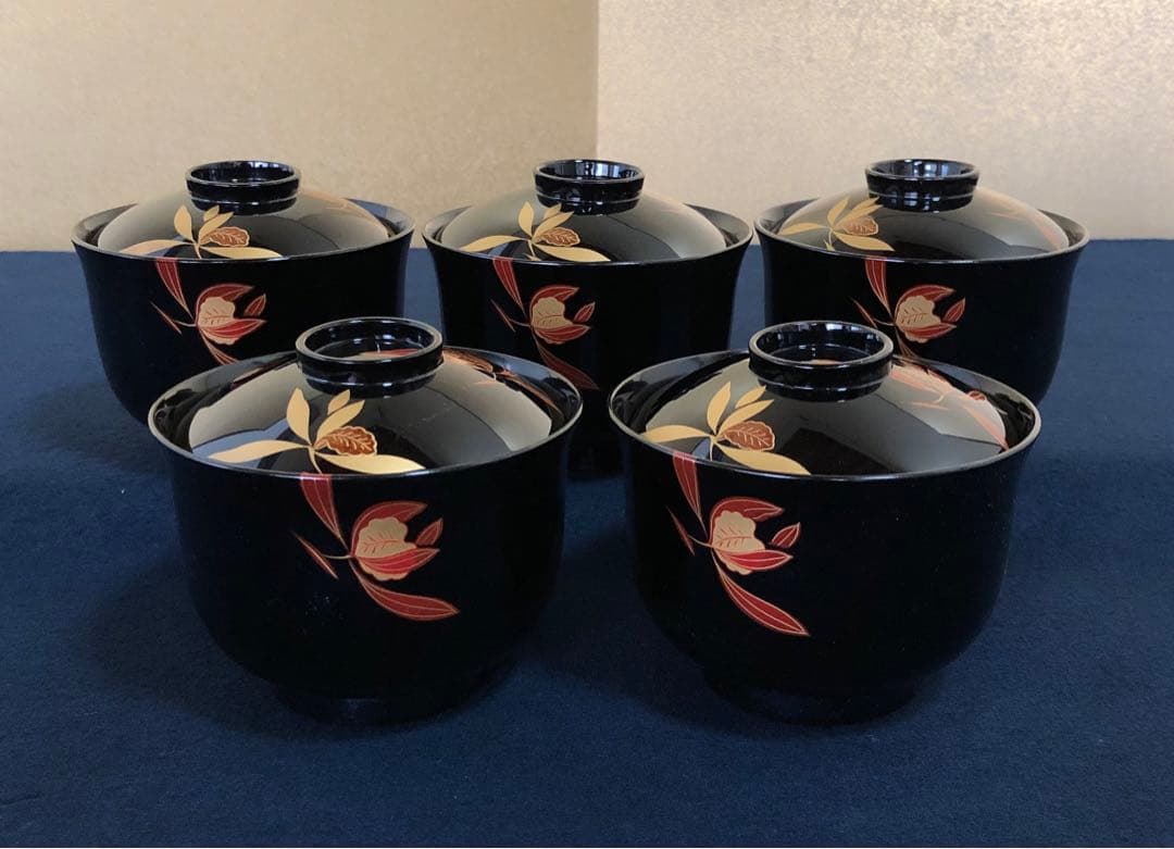 《R》輪島塗 越前塗 会津塗 膳椀箸まとめて 山田漆器等 木箱 250911H5