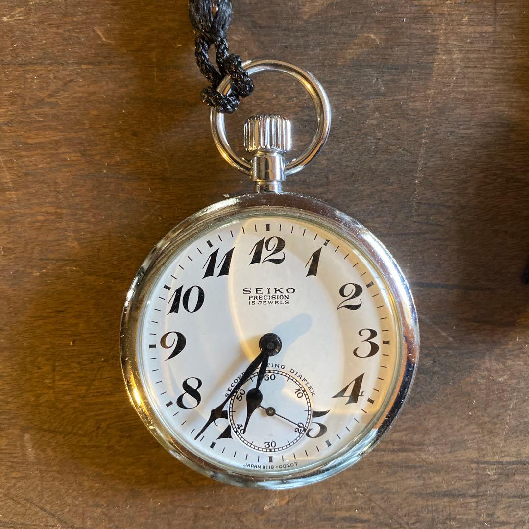 国鉄時代の車掌さんが使ってた時計　稼動品