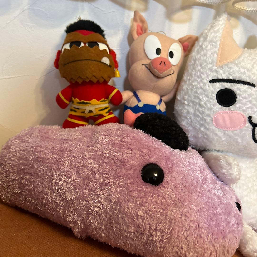 レトロ　どこでもいっしょ　トロ　だらだらぬいぐるみ　カピバラさん　うさぎ　ぶた