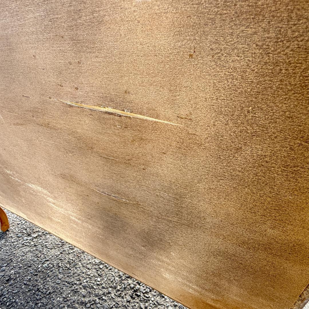 ライティングビューロー 猫脚 イタリア製 鍵付き 象嵌 アンティーク チェスト