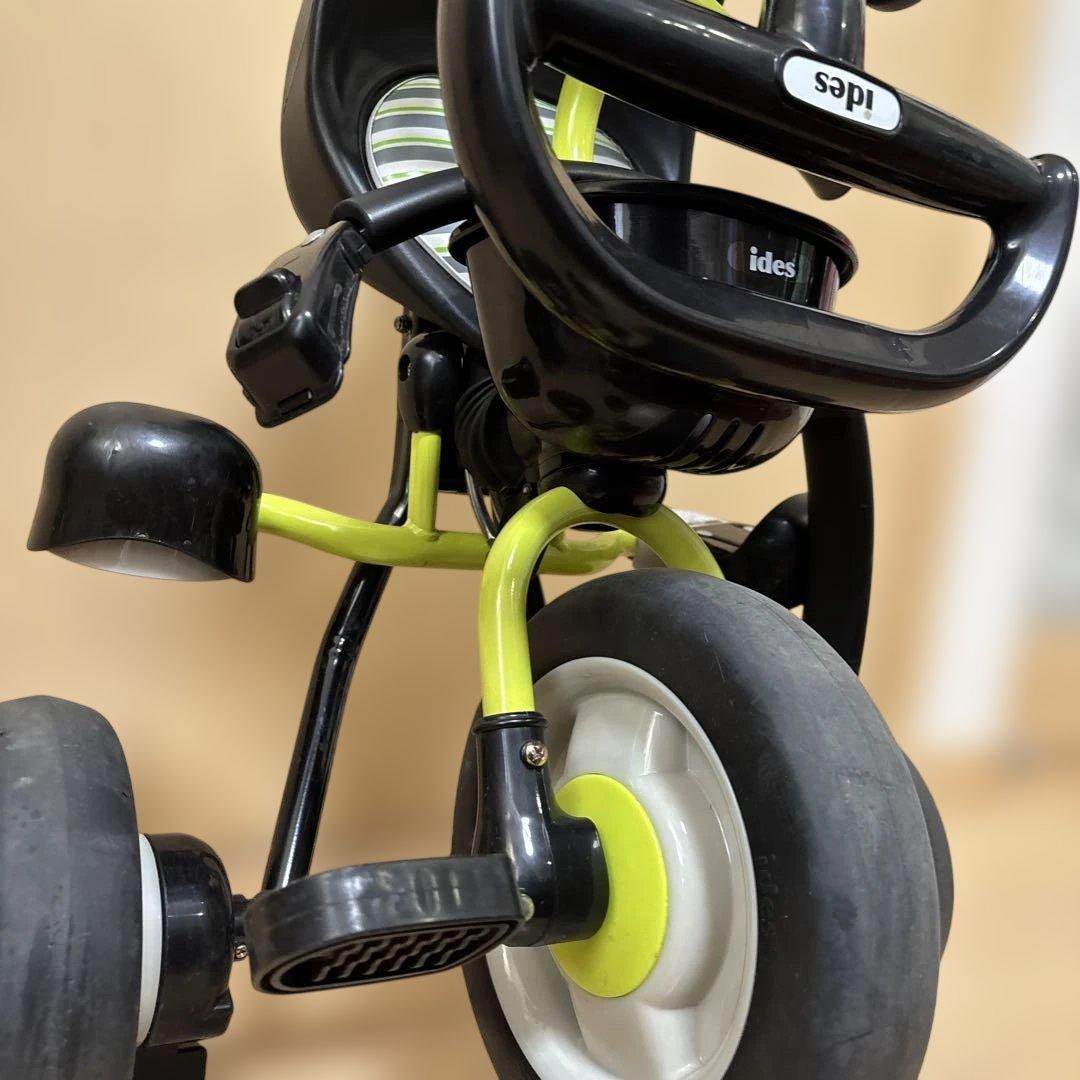 中古】 TOWN 三輪車 ブラック・グリーン　ides compo