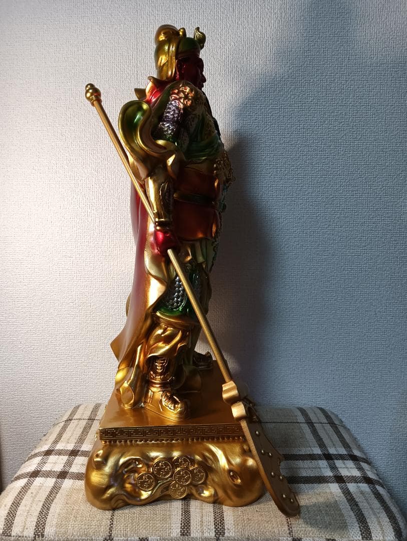 武将の置物 関羽像三国志 50cm必勝祈願　邪気払い　　縁起物