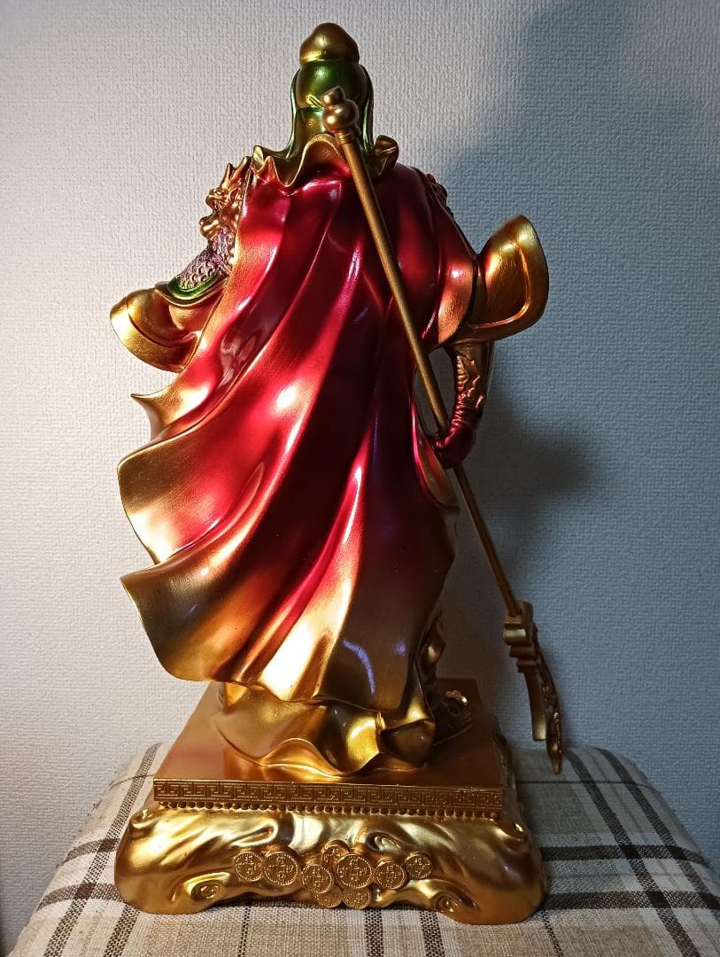 武将の置物 関羽像三国志 50cm必勝祈願　邪気払い　　縁起物