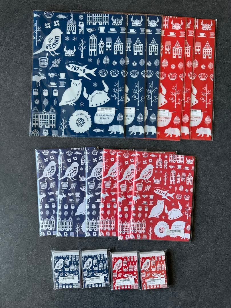 JAL クリアファイルセット 北欧デザイン