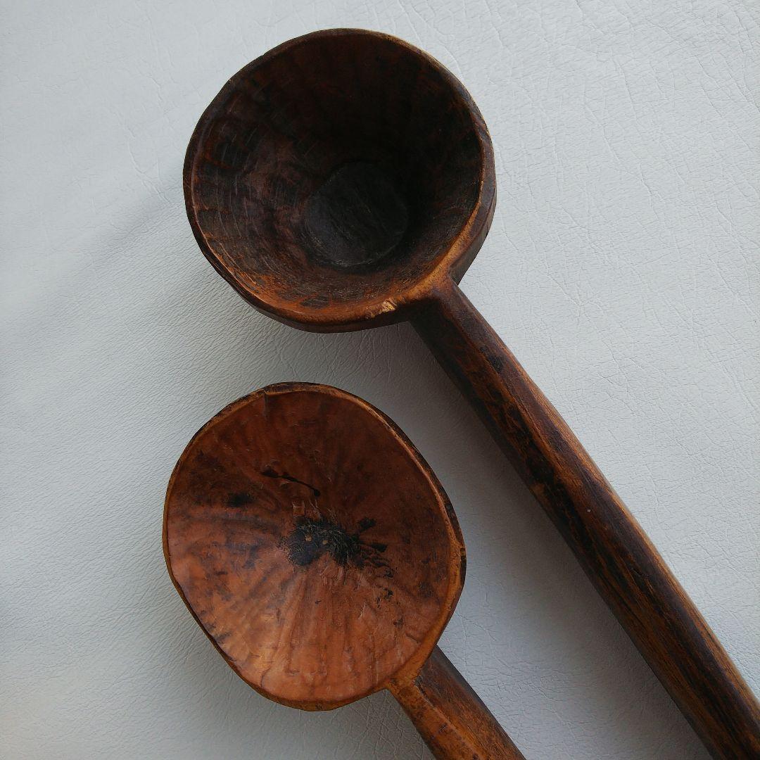 アイヌ 柄杓 しゃもじ 2本セット スプーン