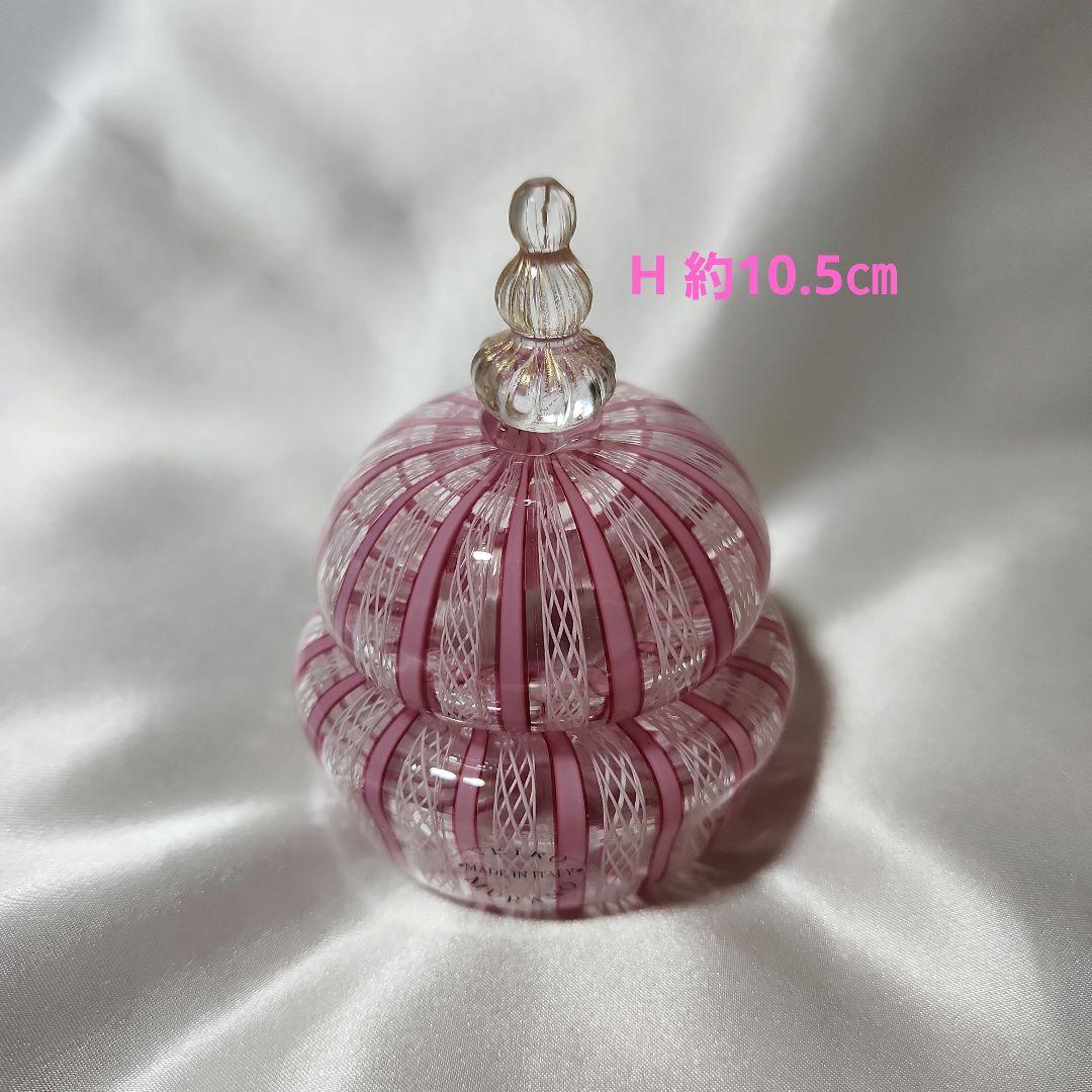 【専用】ベネチアンガラス レース柄 キャンディーポット ムラーノガラス