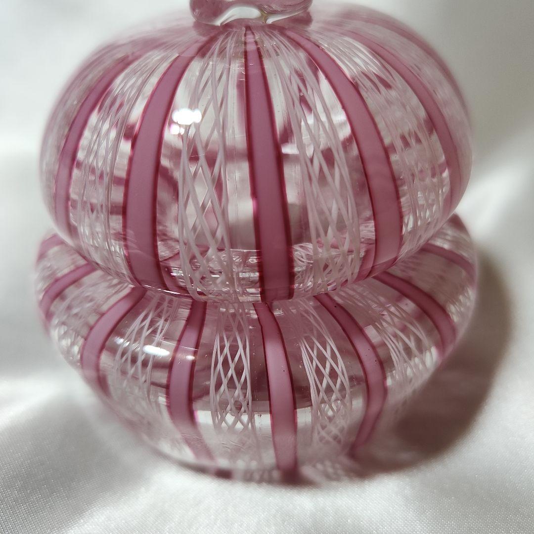 【専用】ベネチアンガラス レース柄 キャンディーポット ムラーノガラス