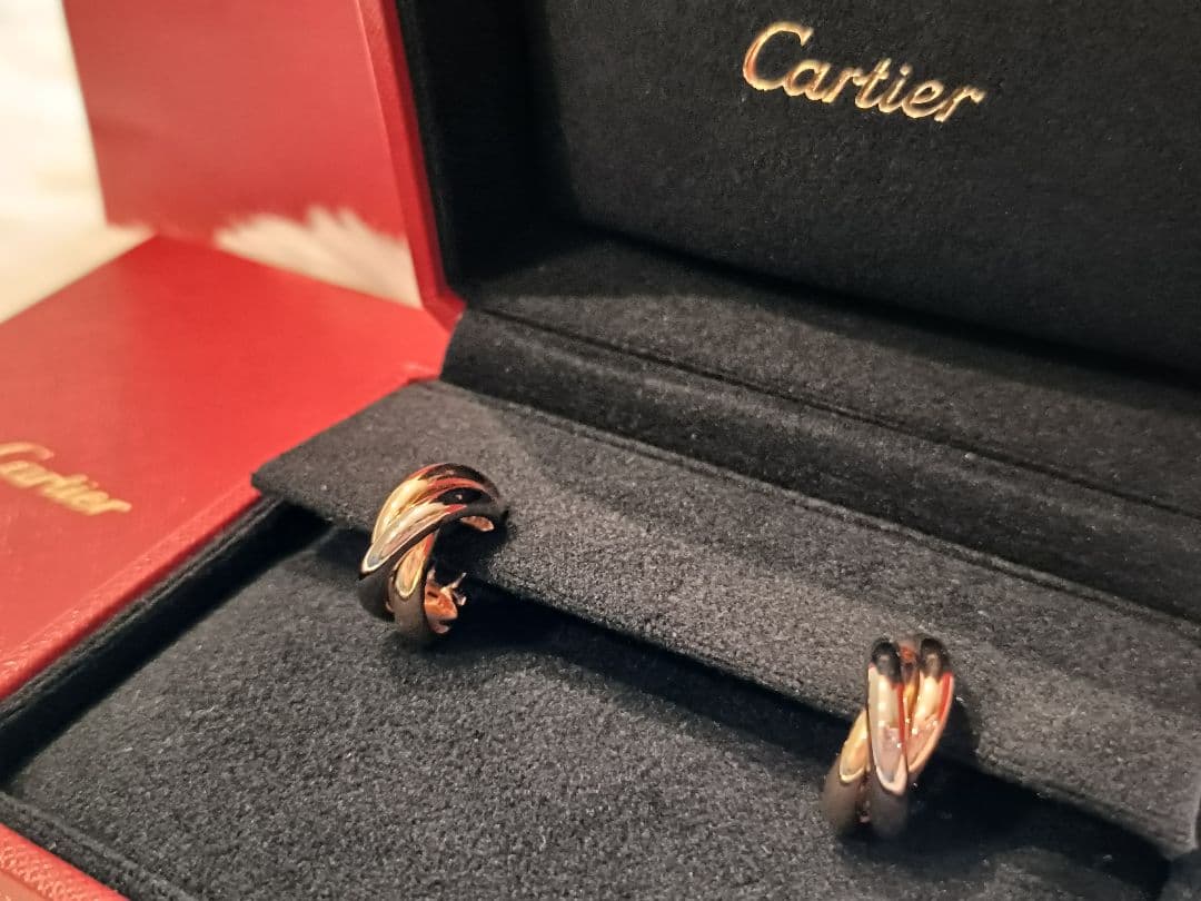 【2025年購入】カルティエ トリニティ クラシックピアス 正規品　極美品