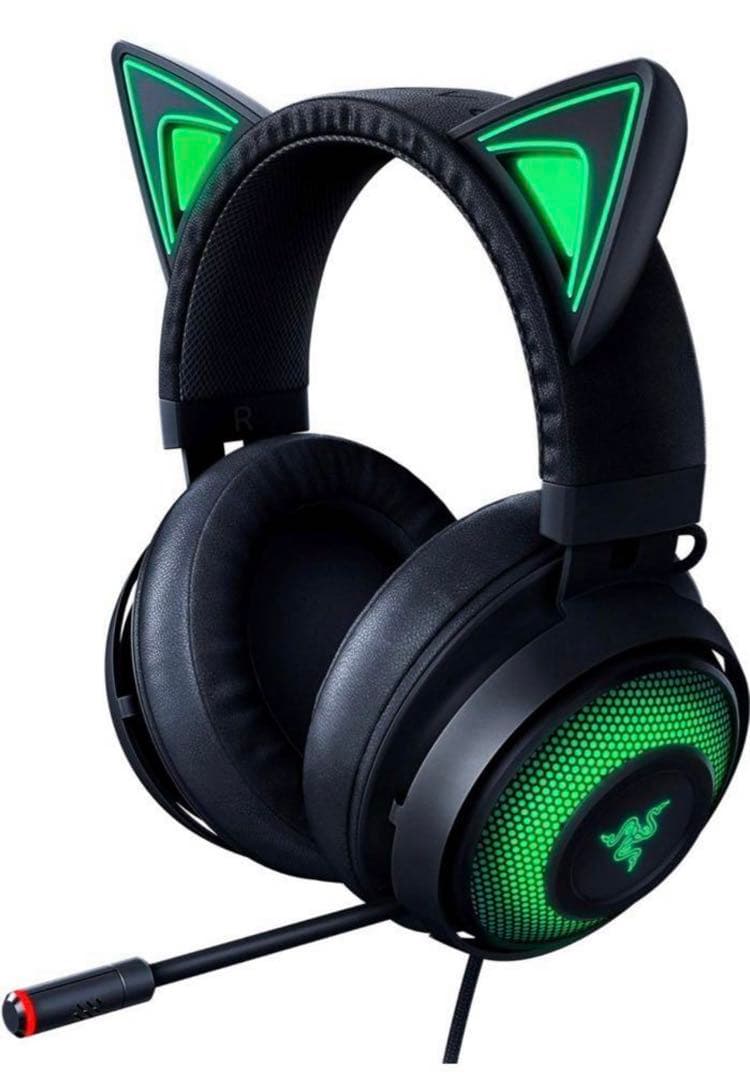 ヘッドホン Razer Kitty Quartz Black