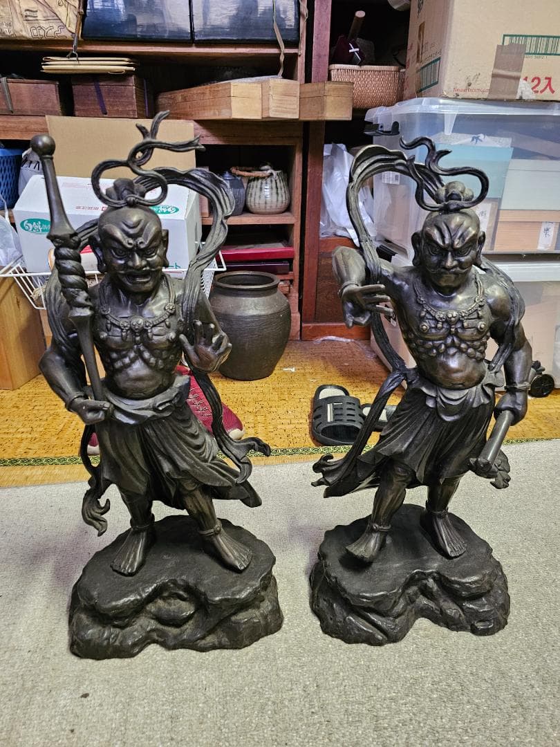値下げ限界‼️金剛力士像 阿吽 一対