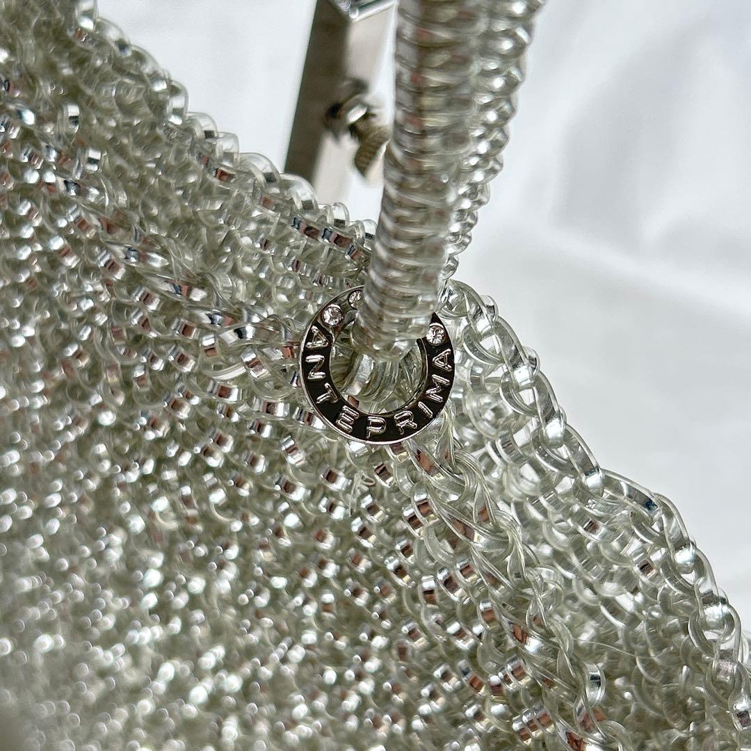 人気カラー　アンテプリマ　スタンダードスクエア　ラージ　シルバー　インナーバッグ