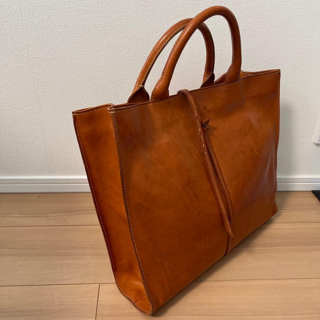 レザー トートバッグ ブラウン