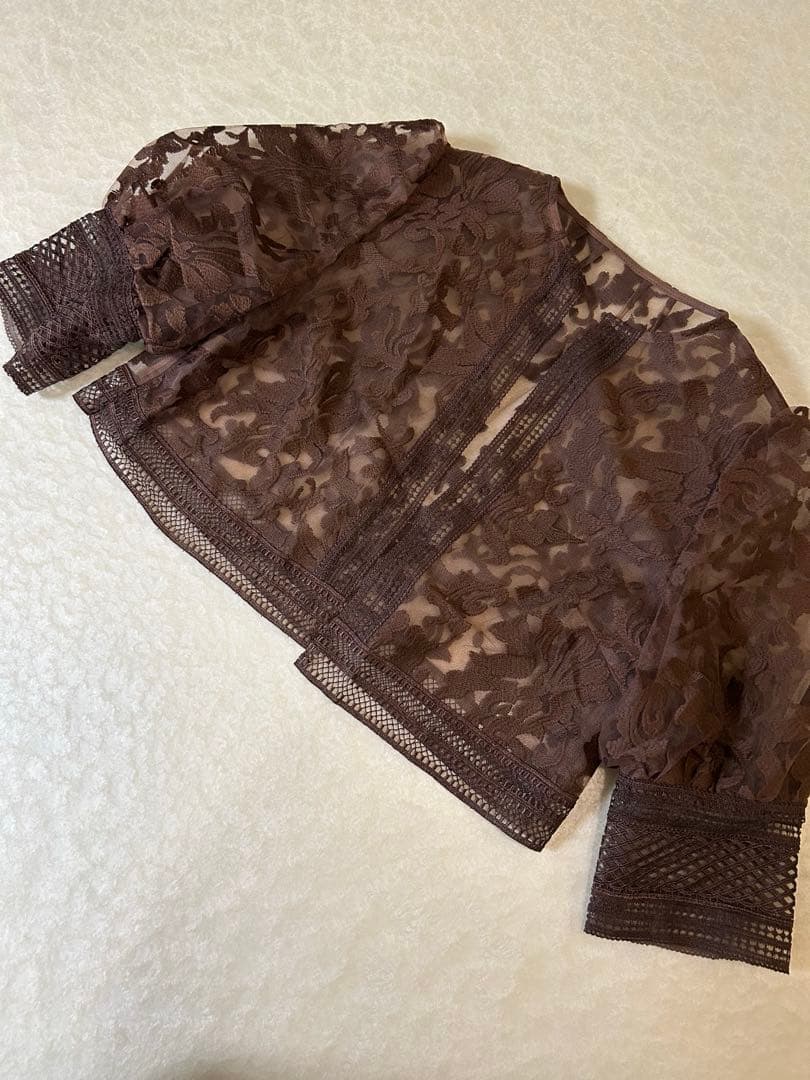 美品★ UND LACE BOLERO LAYERED DRESS