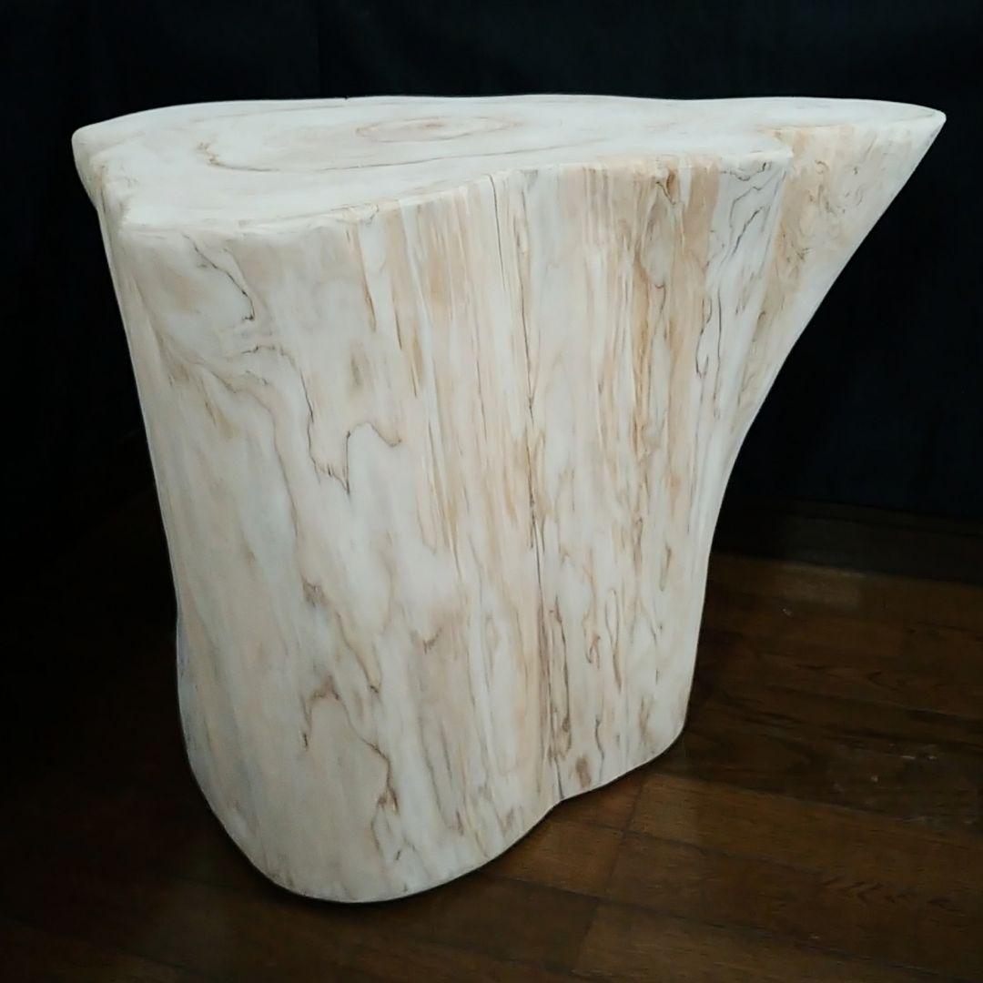 丸太スツール　丸太サイドテーブル　ヒノキ