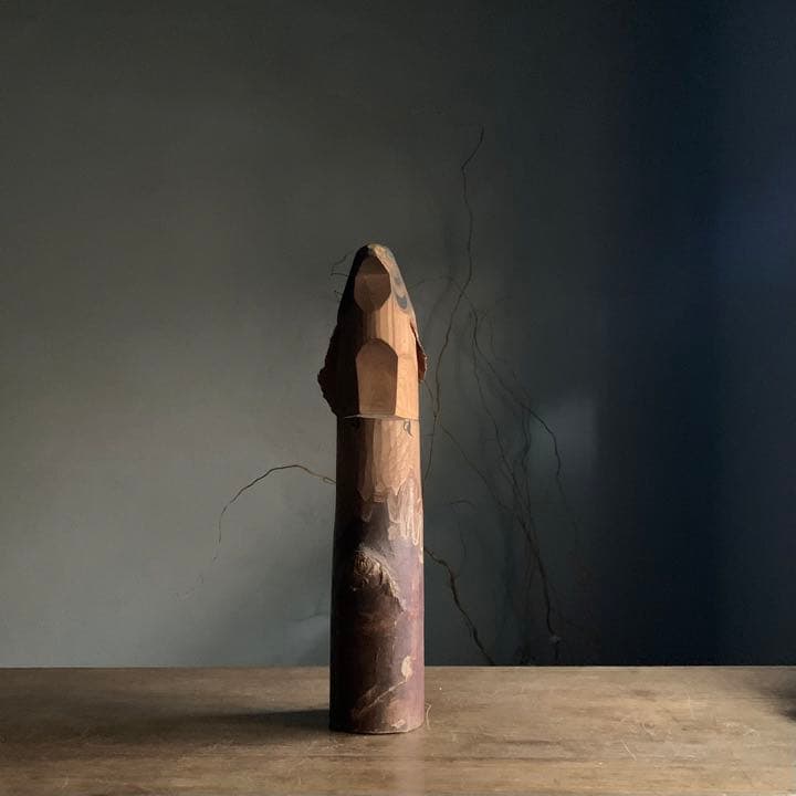 お鷹ぽっぽ 民芸 笹野一刀彫 古道具 アンティーク