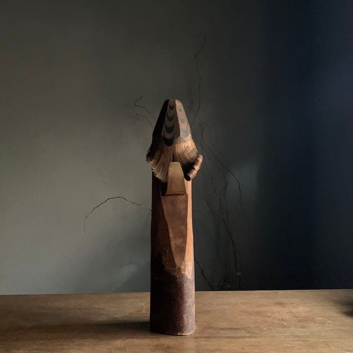 お鷹ぽっぽ 民芸 笹野一刀彫 古道具 アンティーク