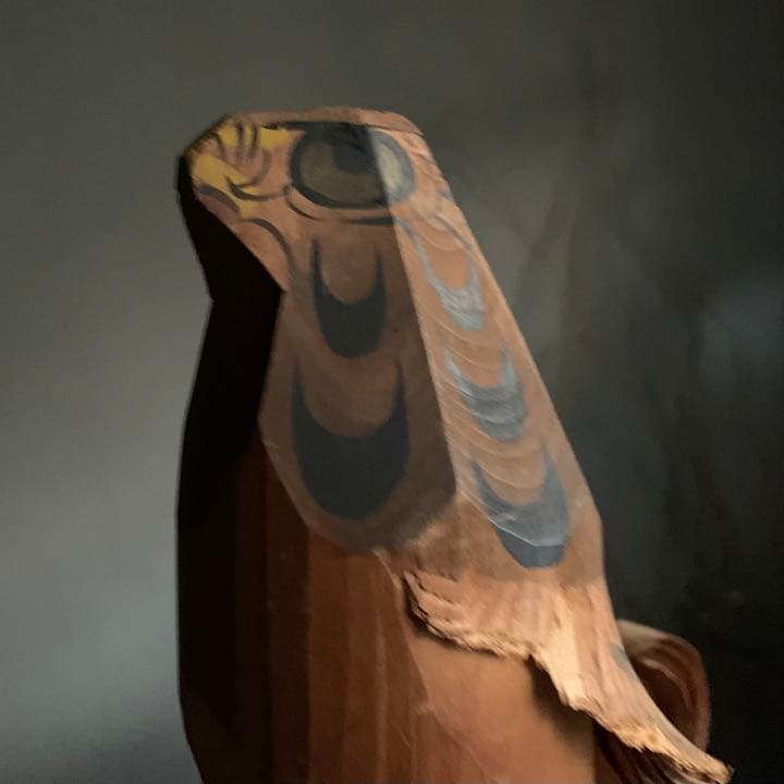 お鷹ぽっぽ 民芸 笹野一刀彫 古道具 アンティーク