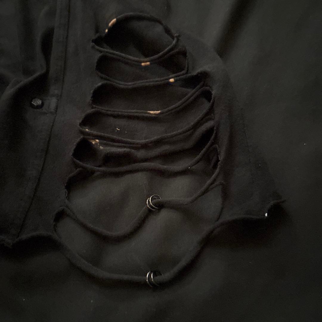 00s archive ヘブンアンドアース 十字架 ダメージ ピアス tank