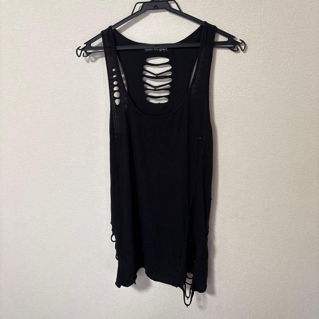 00s archive ヘブンアンドアース 十字架 ダメージ ピアス tank