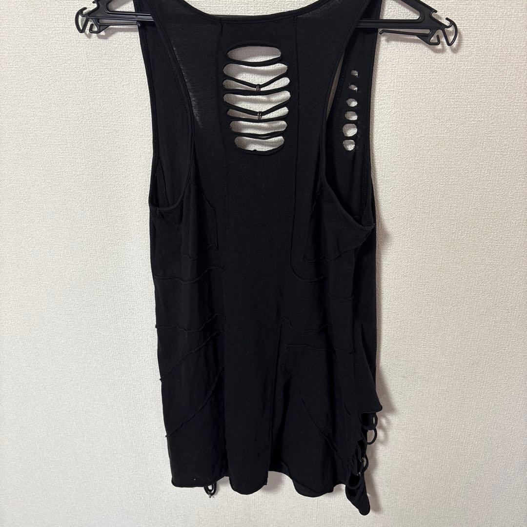 00s archive ヘブンアンドアース 十字架 ダメージ ピアス tank