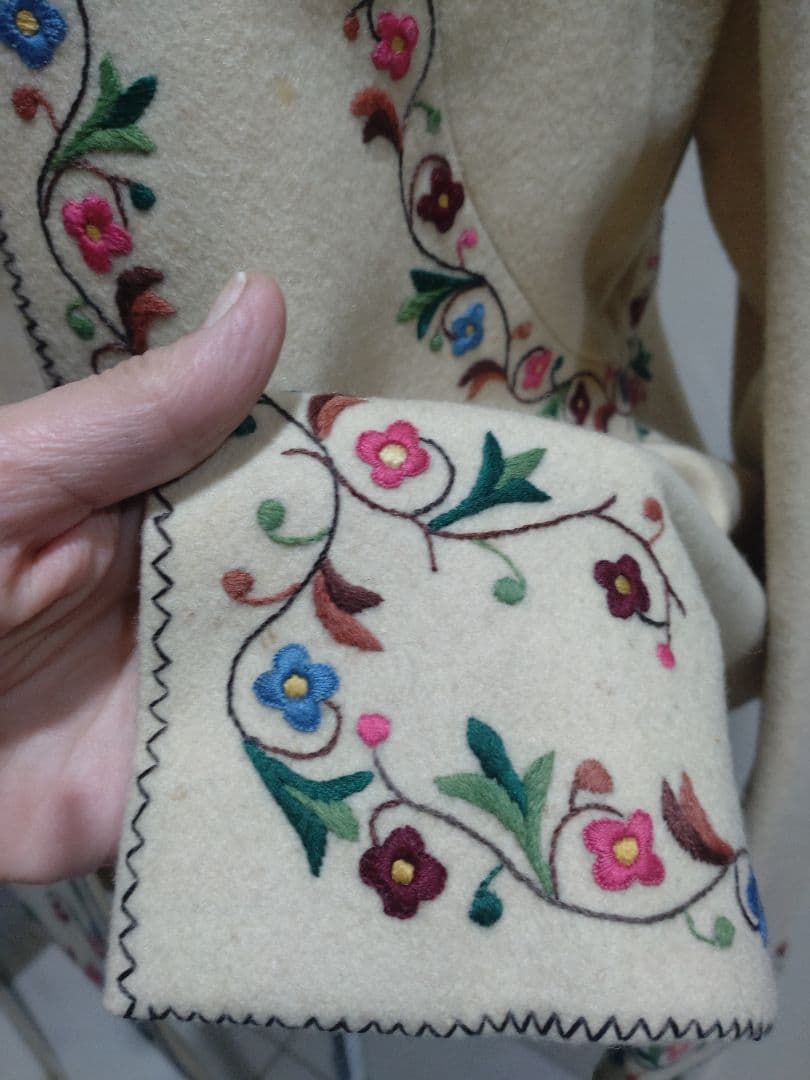 ビンテージ　ウール100% 　手づくり　ジャケット　1961年