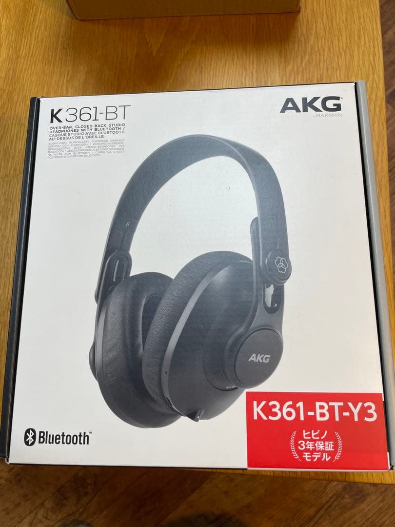 AKG K361-BT-Y3 ワイヤレスヘッドホン ブラック