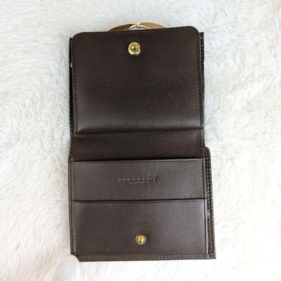 marguerite　Burberry　バーバリー　ノバチェックがま口財布