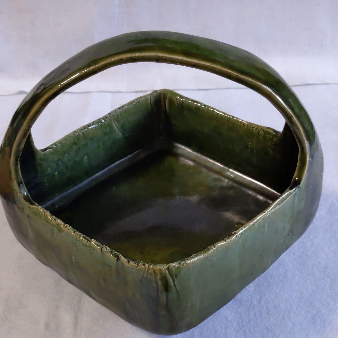 瀬戸焼　手鉢　陶器　文直作