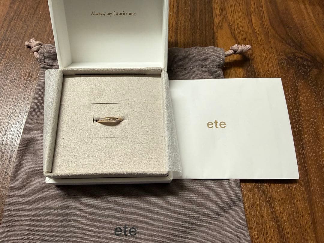 ete 未使用 リング 指輪 13号 ピンクゴールド