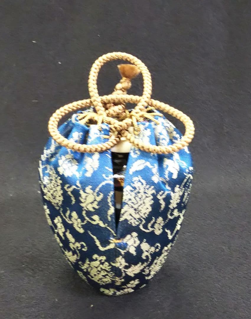 茶道具 茶入 肩付 肩衝 仕服 珠光緞子 西陣織 新品