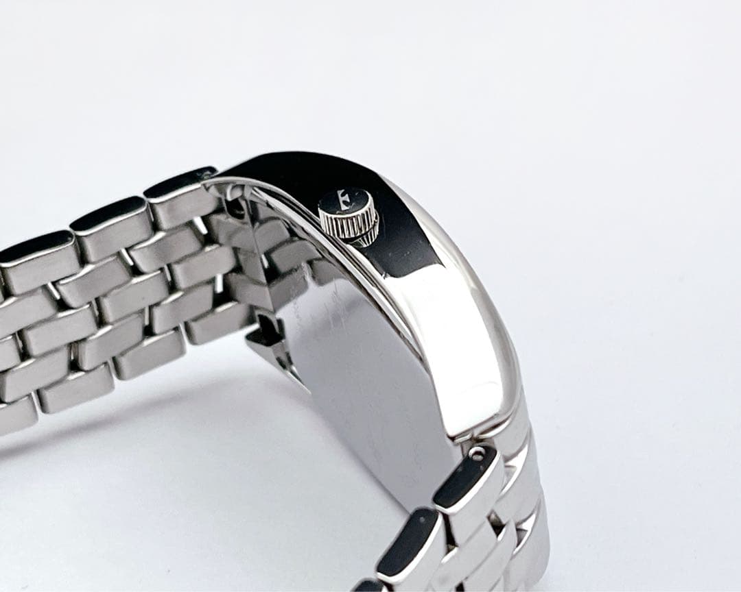 TECHNOS テクノス デイデイト ブラック文字盤 トノー型 メンズ 腕時計