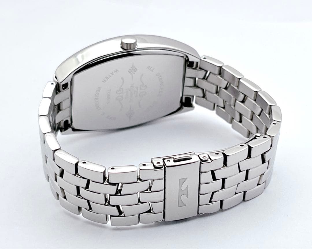 TECHNOS テクノス デイデイト ブラック文字盤 トノー型 メンズ 腕時計