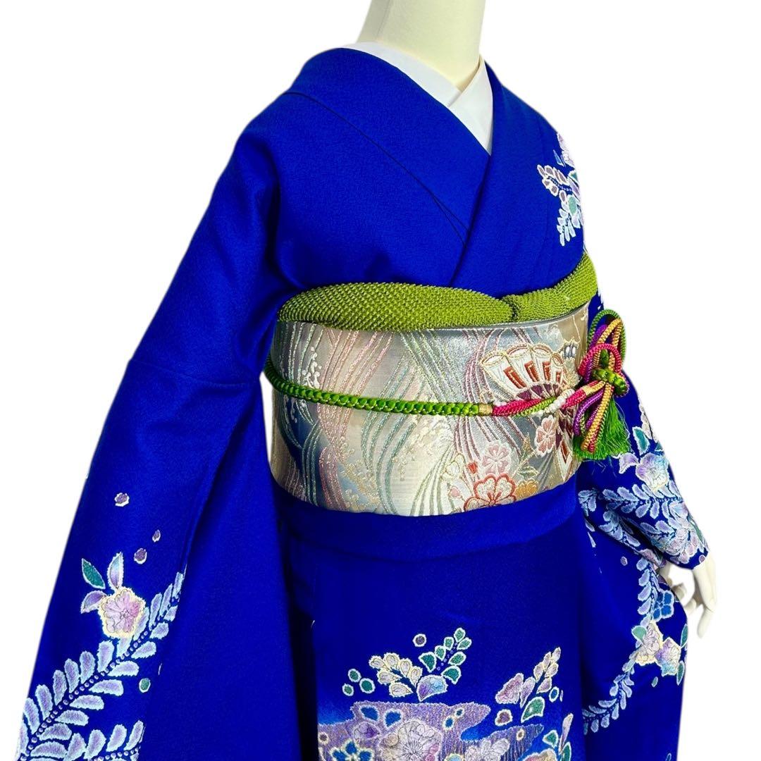 みりん　振袖フルセット　辻が花　Lサイズ　幅広