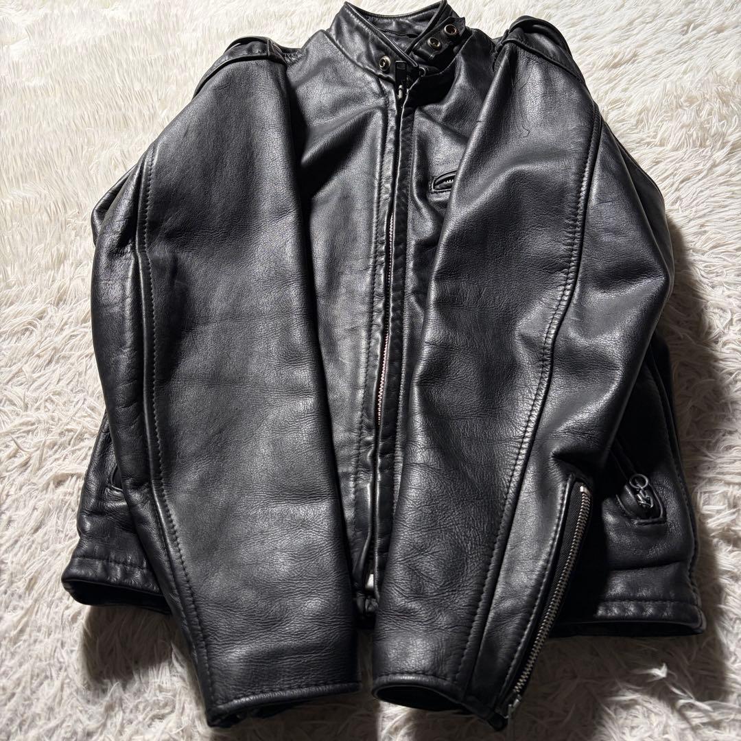 ノ*い様 【米国製】schott ライダースジャケット 641本革　ブラック　3