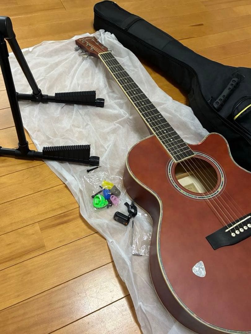 ⭐︎未使用⭐︎アコースティックギター　カバー付き