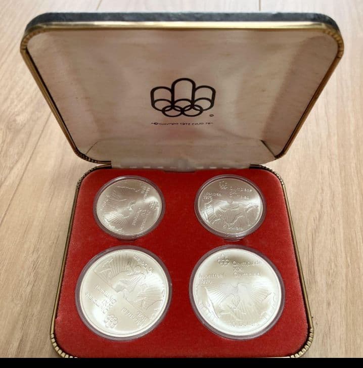モントリオールオリンピック 銀貨4枚セット　1976