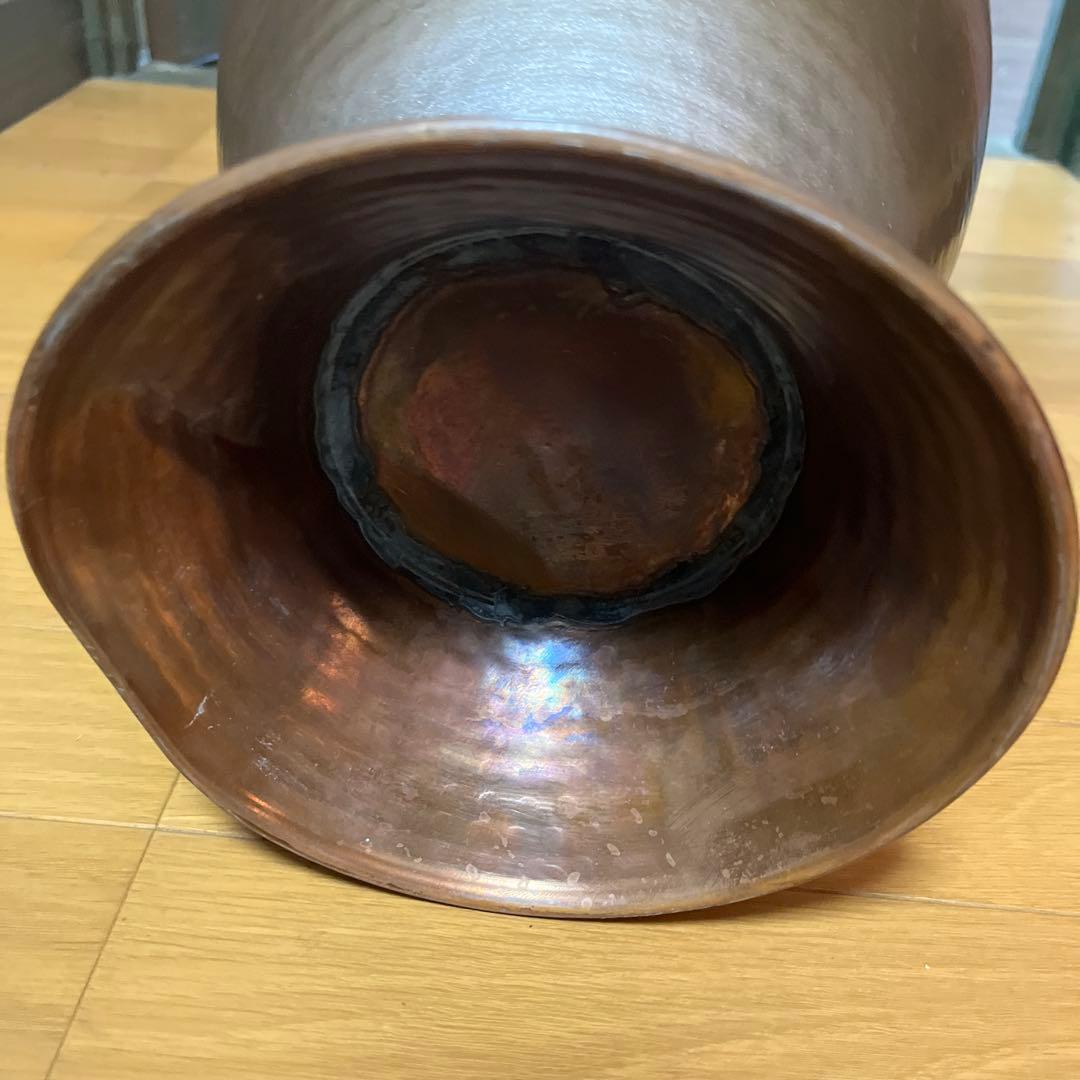 シルバー 金属製 花瓶